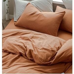 King Size Cotton Duvet Cover Set - Unbranded